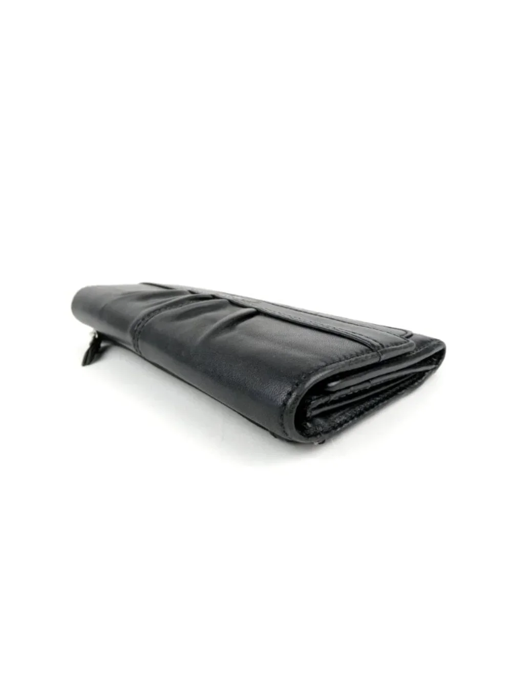 Coach Black Leather‎ Trifold Wallet